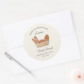 Hausgemachtes frisches Brot Runder Aufkleber (Umschlag)