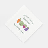 Hausgemachtes geschlechtsneutrales Babyshower-Them Serviette (Ecke)