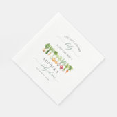 Hausgemachtes geschlechtsneutrales Babyshower-Them Serviette (Ecke)