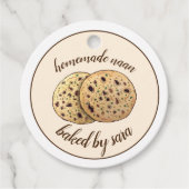 Hausgemachtes indisches Naan-Brot, hergestellt von Geschenkanhänger (Vorderseite)