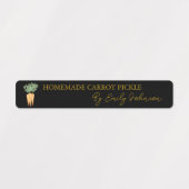 Hausgemachtes Karottenpickle Etiketten (Design 1)