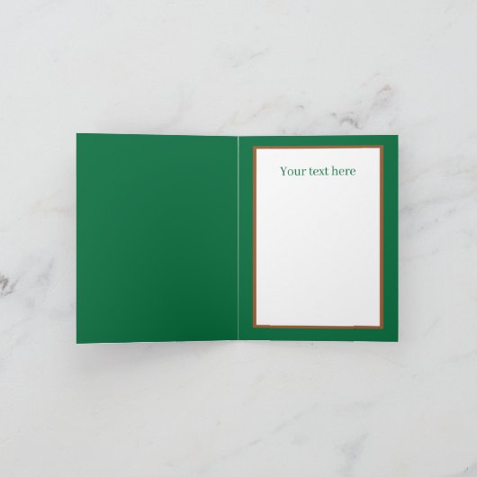 Hausgemachtes Kürbiskuchenrezept, anpassbar Feiertagskarte (Innenseite)