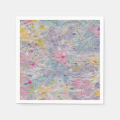 Hausgemachtes Papier mit farbigen Pulsakzenten Serviette (Vorderseite)