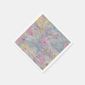 Hausgemachtes Papier mit farbigen Pulsakzenten Serviette (Ecke)