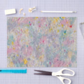 Hausgemachtes Papier mit farbigen Pulsbildern (Handwerk)