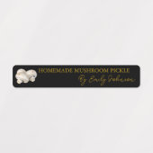 Hausgemachtes Pilzpfeifen-Siegel Etiketten (Design 1)