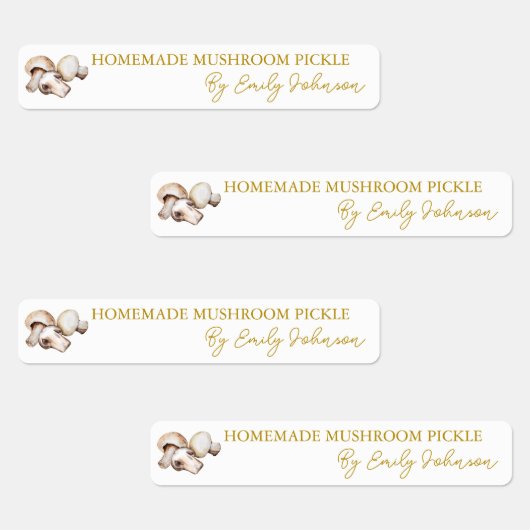 Hausgemachtes Pilzpfeifen-Siegel Etiketten (Gruppe)