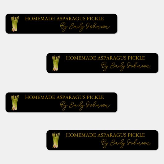 Hausgemachtes Spargel-Siegel Etiketten (Gruppe)