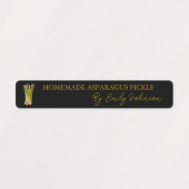 Hausgemachtes Spargel-Siegel Etiketten (Design 1)