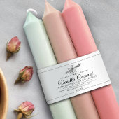 Hausgemachtes Vanille-Kokosnuss-Bauchband Einladungsbanderole