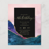 HAUSHALT 16. Geburtstag Glittery AGATE Sparkle Ein (Vorderseite)