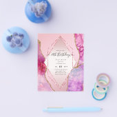 HAUSHALT 16. Geburtstag Glittery AGATE Sparkle Ein Flyer (Einzeln)