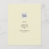 HAUSHALT 1. Geburtstag FOTO Einladung oder DANKE (Rückseite)