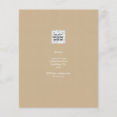 HAUSHALT 1. Geburtstag FOTO Einladung oder DANKE Flyer (Hinten)