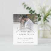 Haushalt 1 Weihnachten Foto Weihnachtskarte (Stehend Vorderseite)