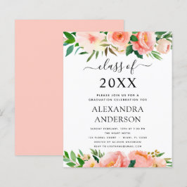 Haushalt 2022 Abschluss Coral Peach Einladung