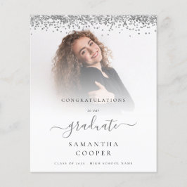 Haushalt 2022 Grad Foto Silver Glitzer Ankündigung