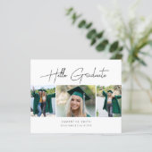 HAUSHALT 2022 - Hallo Graduate Moderne Grad Einlad (Stehend Vorderseite)