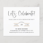 HAUSHALT 2022 - Hallo Graduate Moderne Grad Einlad (Rückseite)