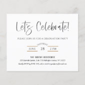 HAUSHALT 2022 - Hallo Graduate Moderne Grad Einlad Flyer (Hinten)