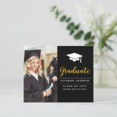 Haushalt 2022 Schwarzes Foto Abschluss (Stehend Vorderseite)