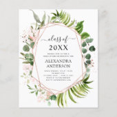 Haushalt 2023 Abschluss Eukalyptus Greenery Flyer (Vorne)