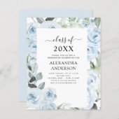 Haushalt 2023 Dusty Blue Abschluss Blumengrün (Vorne/Hinten)