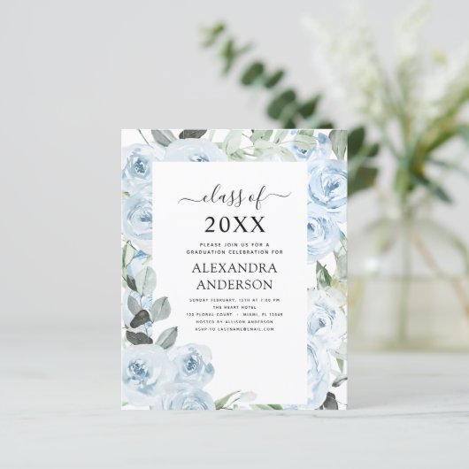 Haushalt 2023 Dusty Blue Abschluss Blumengrün (Stehend Vorderseite)