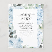 Haushalt 2023 Dusty Blue Abschluss Blumengrün (Vorderseite)