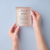 Haushalt 2023 Glitzer der Graduierungspartei Rosa Flyer (Gruppe)