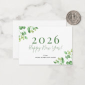 Haushalt 2026 Frohes Geschäftsjahr Mitteilungskarte (Vorderseite/Rückseite Beispiel)