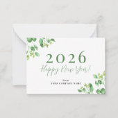 Haushalt 2026 Frohes Geschäftsjahr Mitteilungskarte (Vorderseite)