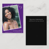 HAUSHALT 21. Geburtstag Einladung FOTO Keepake (Vorne/Hinten)