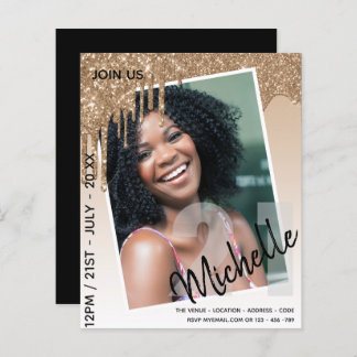 HAUSHALT 21. Geburtstag FOTO Driving Glitzer Einla