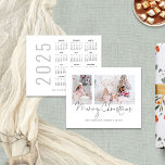 Haushalt 2 Fotos 2025 Kalender Frohe Weihnachten<br><div class="desc">Budget Modern 2 Fotos Familienskript 2025 Kalender Frohe Weihnachten. Ein Preis kleiner 4, 5 x 5, 6 "Alternative auf 110lbs, ähnlich in der Dicke wie eine Postkarte. Es gibt EINS pro Blatt. Ersetzen Sie einfach die beiden Fotos mit Ihren eigenen und personalisieren Sie mit Ihrem Gruß und Namen am Ende....</div>