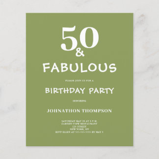 Haushalt 50 und eine üppige Aufforderung zur Einre