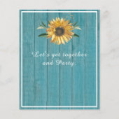 Haushalt 50 und umfangreich | Sonnenblume Blauer G (Rückseite)