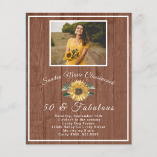 Haushalt 50 und umfangreich | Sonnenblume Geburtst