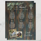 HAUSHALT 6 Tabelle Rustikale Gypsophila FOTO Sitzp (Vorne/Hinten)