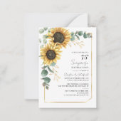 Haushalt 75. Geburtstag Sonnenblume Eukalyptus-Par Mitteilungskarte (Vorderseite)