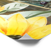 HAUSHALT 7Tabelle Rustikale Holzliegestühle FOTO S Poster (Ecke)