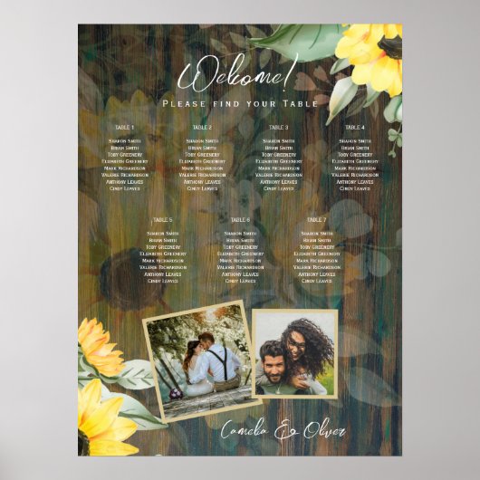 HAUSHALT 7Tabelle Rustikale Holzliegestühle FOTO S Poster (Vorne)