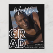 HAUSHALT Abschluss Ankündigung FOTO Moderne Klasse (Vorderseite)