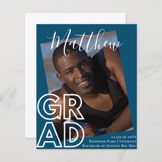 HAUSHALT Abschluss Ankündigung FOTO Moderne Klasse (Vorne/Hinten)