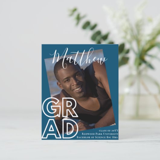 HAUSHALT Abschluss Ankündigung FOTO Moderne Klasse (Stehend Vorderseite)