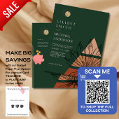 HAUSHALT Abstrakte Smaragdgrüne Pampas Grass Weddi Flyer