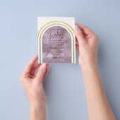 HAUSHALT - All-in-1 Gold-Rosa-Marmorarsch-Hochzeit Flyer (Gruppe)