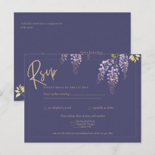 HAUSHALT - All-in-1 Wisteria Dusty Lila Gold Weddi Postkarte