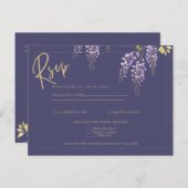 HAUSHALT - All-in-1 Wisteria Dusty Lila Gold Weddi Postkarte (Vorne/Hinten)