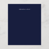 HAUSHALT Aquamarin Moon Gothic Wedding Einladung (Rückseite)